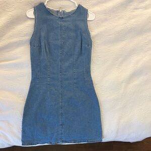 Sleeveless Denim Dress worn once size small